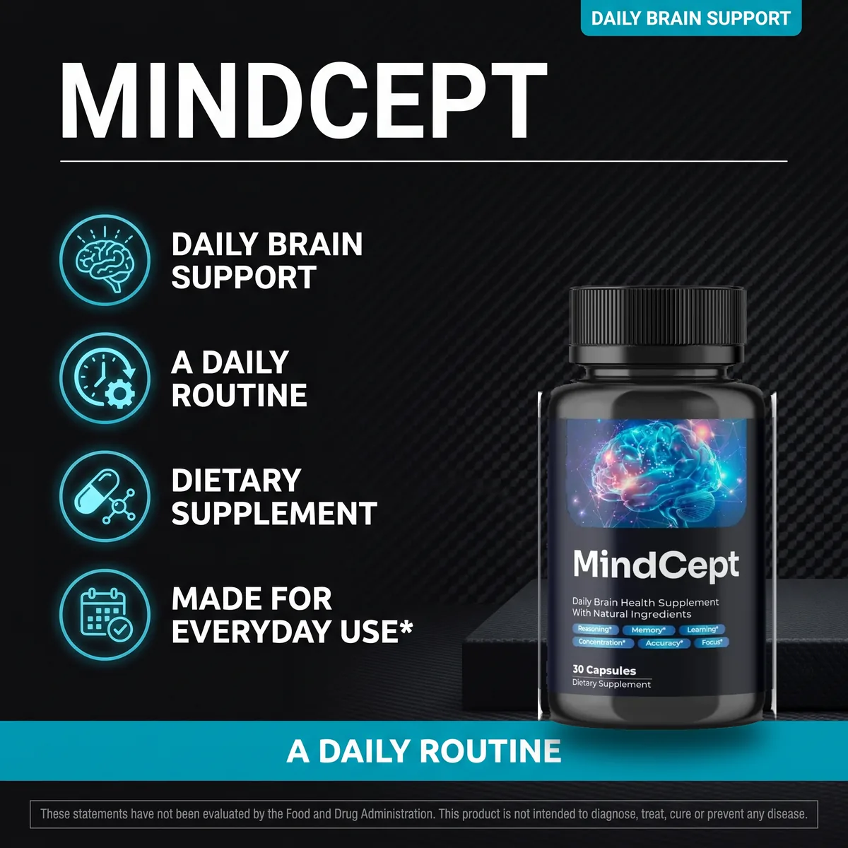 Mindcept daily brain support: a simple once-daily nootropic capsule for everyday use